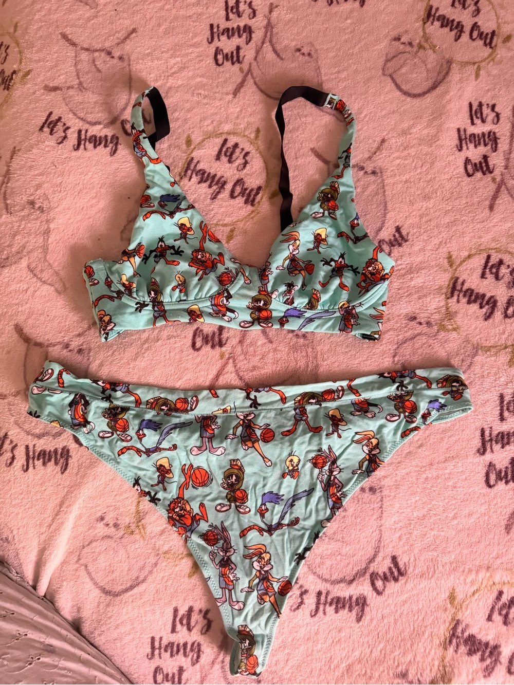H&M Aqua Cartoon Print Bikini Bottoms